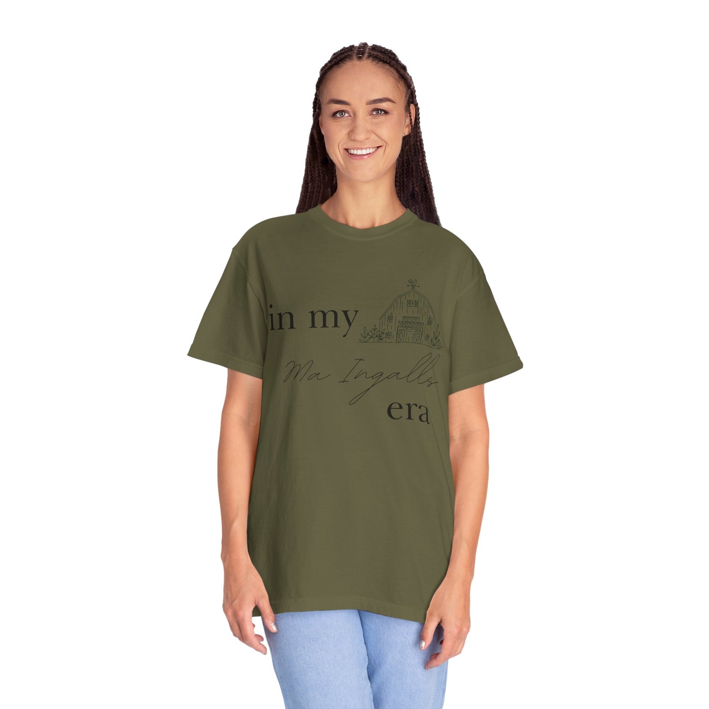 "In my Ma Ingalls Era" Unisex Garment-Dyed T-shirt